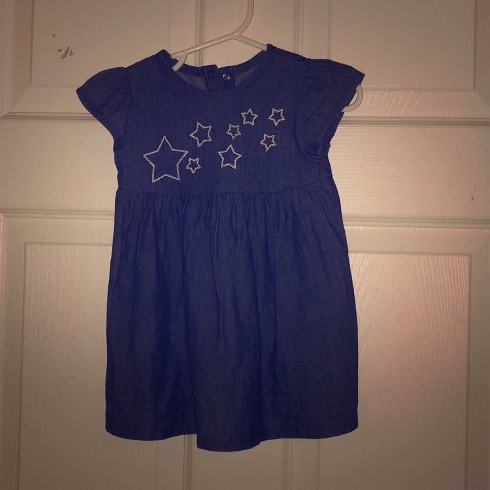 Baby girl Star denim dress